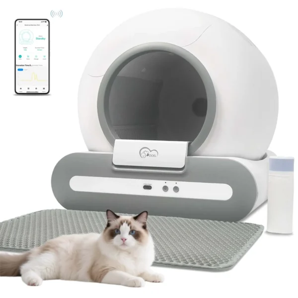 65L App-Controlled Self-Cleaning Litterbox