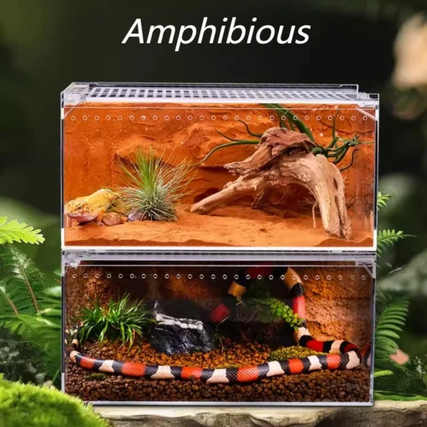 Clear Reptile Kennel/Habitat Box